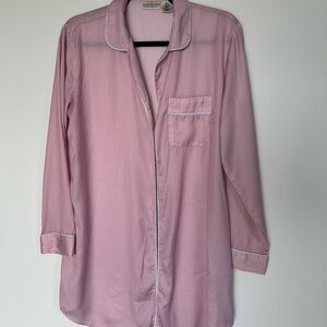 Max Studio Pink Pajama Set with Classic Design Size M